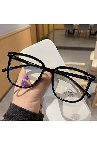 Choice نظارات شمسية سوداء مضادة للضوء الأزرق للنساء بإطار نظارة عادي بإطار مس...