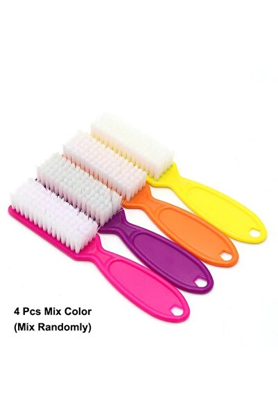 Choice 4 Pcs Mix Color 4/6/12 Pcs Color Nail Brush Cleaning Brush Plastic Han...