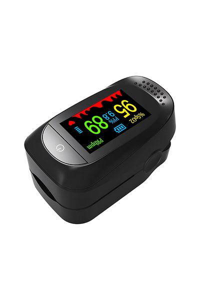 Alextrasza Black Medcial Pulse Oximeter Finger Digital Screen blood oxygen Heart Rate Monitor Health Tool & Oxi