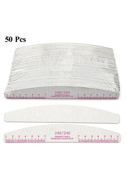 Choice7 50 قطعة من مبرد الأظافر Grit240، 50 قطعة من مبرد الأظافر الخشبي، كتلة...