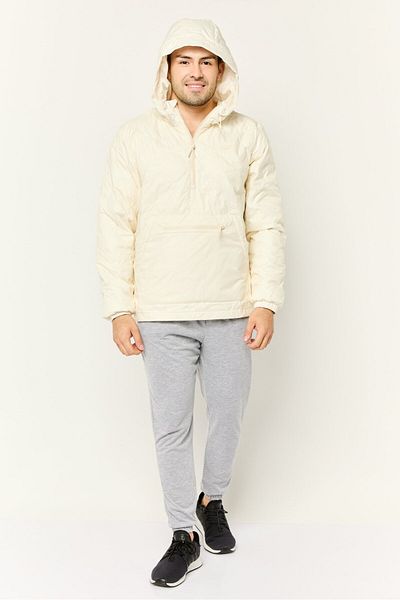 adidas Men Sportswear Fit Outdoor Down Quilted Jacket, Ivory