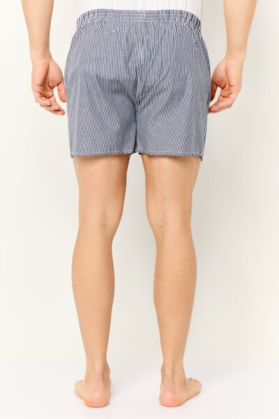 Algspar Men 2 Pieces Stripe Woven Boxers, Multicolor