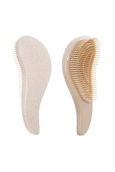 Choice4 1pcs Beige 1pcs Magic Detangling Hairbrush Soft Wheat Straw Scalp Massage Comb Anti-static Gentle Gr
