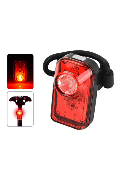 VKTECH ضوء دراجة قابل لإعادة الشحن بمنفذ USB LED ضوء ذيل الدراجة مقاوم للماء ...