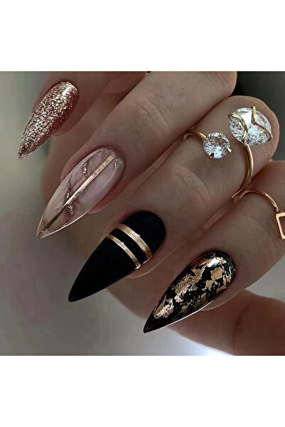 Choice W472 غيّري أظافرك مع 24 قطعة من أظافر ستيليتو طويلة جدًا على الطراز ال...