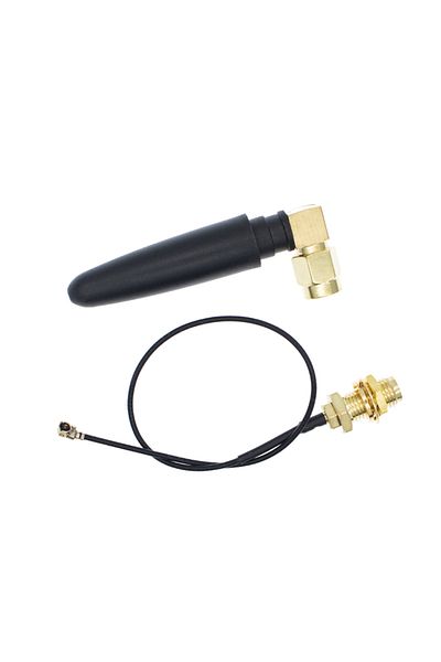 Choice 1sets wifi antenna GSM/2.4G 2dBi Bent Bluetooth antenna SMA to IPEX internal needle glue stick anten