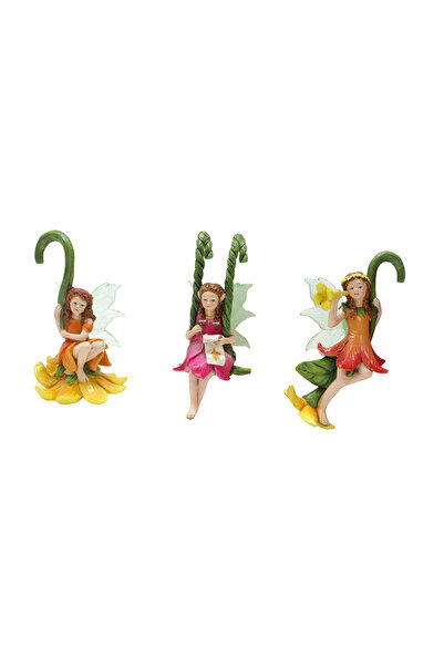 Choice متعدد 3 قطع شجرة كرمة زهرة جنية، قلادة ديكور حديقة بونساي إبداعية، ديك...