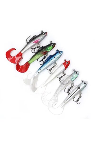 Choice مجموعة من 6 قطع طُعم صيد سمك الدرونكوسيروس، 10 سم، 9.5 جم، طُعم صيد سم...