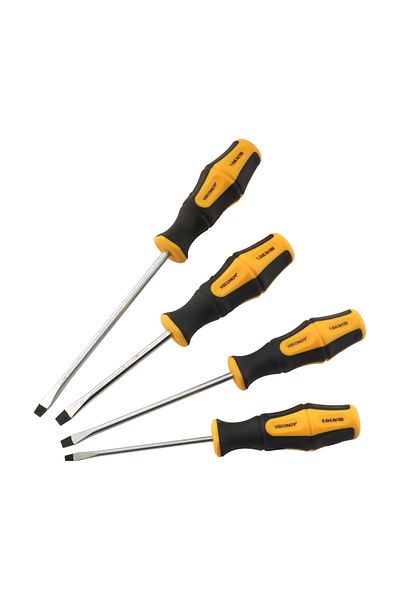 Choice 1.2x6.5x150mm 1pc Magnetic Slotted Flat Head Screwdriver Multifunctional Household Basic Anti Slip M
