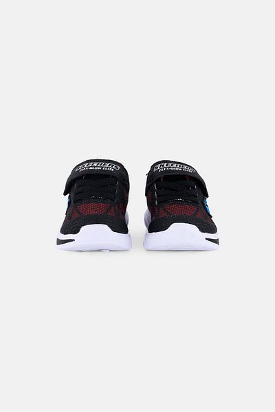 SKECHERS Toddlers Boy Flex Light Glow Velcro Closure Outdoor Shoes, Black