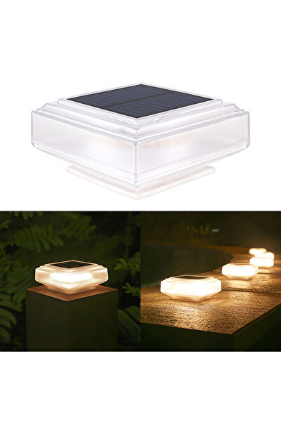 Choice Warm light 30Led Solar Pillar Light, Post Caps Lights, Waterproof Fenc...