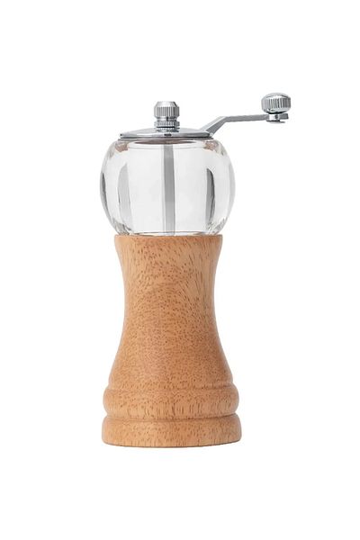 Choice Wood Color Pepper Grinder Multifunctional Grinder Hand Crank Grinder Sea Salt Pepper Cumin Solid Woo