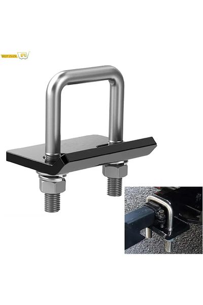 Choice black Universal U-Bolt Anti-Rattle Stabilizer lock Heavy Duty Hitch Tightener Clamp Towing Damper Co