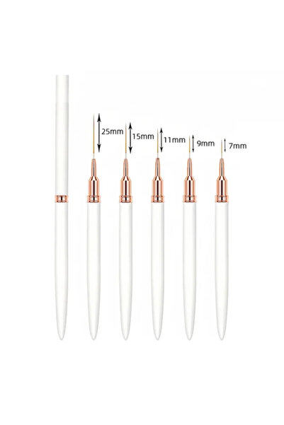 Choice مجموعة أقلام وفرش طلاء الأظافر دوتريو البيضاء 5 في 1، تتضمن مجموعة أقل...