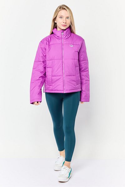 adidas Women Sportswear Fit Long Sleeve Outdoor Puffer Jacket, Purple