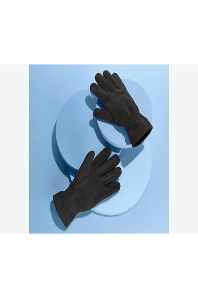 Tchibo Microfleece Gloves, Black