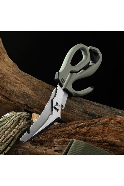 Choice 20cm-24.9cm 1pc Multifunction Scissors Outdoor Survival Tool Heavy Duty Kitchen with Detachable Blad