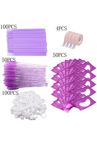 Choice1 Purple Set Wholesale Eyelash Extension Supplies Set Lashes Micro Brus...