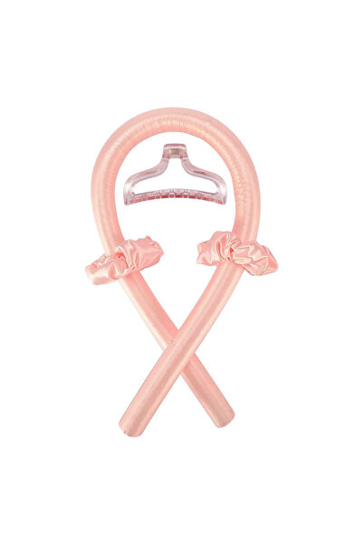 Choice عصابة رأس وردية بدون حرارة، تجعيدات شعر طبيعية ناعمة، بكرات شعر DIY، ت...