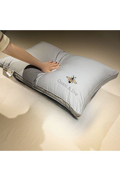 Choice Low 1000g 1pcs Grey 48X74cm 100% Cotton Soy Fiber PillowCore Cotton Washable Pillows Grade A Low Pil