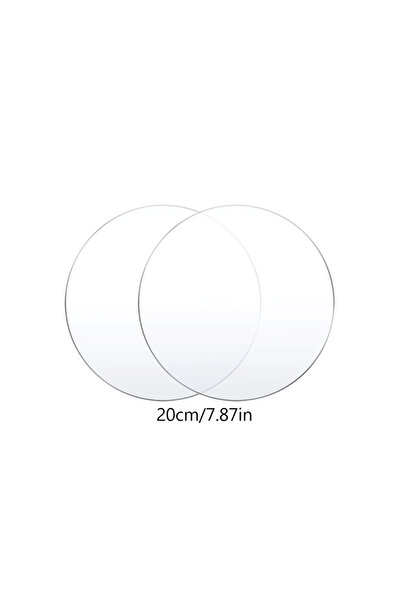 Choice 2pcs C 2pcs Acrylic Round Cake Disc 4/6/8/10inch Reusable Happy Birthday Cake Base Plate DIY Cakes T
