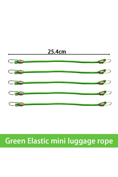 Choice Green 5pcs 5/10PCS Luggage Strap Elastic Strap Fixed Elastic Cord Socket Fixed Small Hook 4mm Latex