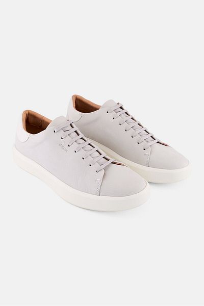 Geox Men U Velletri Lace Up Casual Shoes, Grey