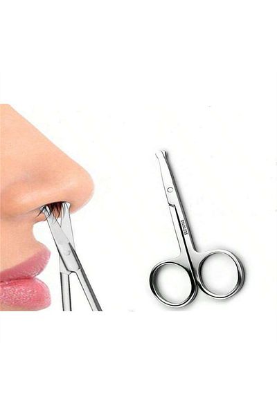 Choice Silver Eyebrow Scissor Eyelash Trimmer Nails Eyebrow Nose Hair Eyelash Cuticle Trimmer Manicure Scis