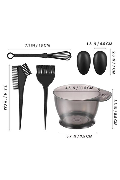Choice 6pcs set 6pcs/set Professional Hair Coloring Kit for Barber Salon and ...