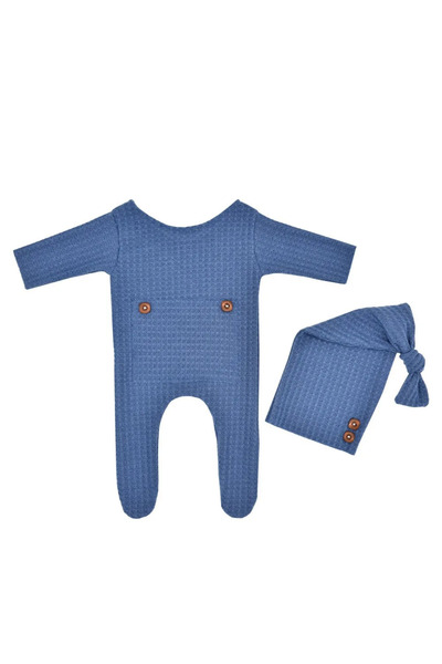 Choice ملابس تصوير حديثي الولادة باللون الأزرق، رومبر للأطفال، ملابس داخلية، ...