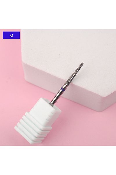 Asentale M 14mm Cone Carbide Cuticle Clean Nail Bit Cone Nail Drill Bits Electric Grinding Burr Manicure Dri.