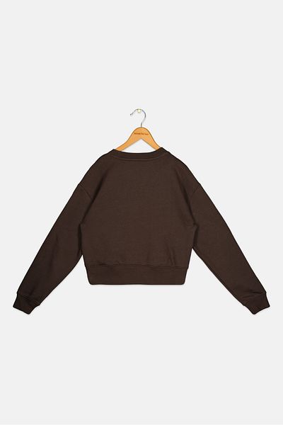 GAP Kids Boy Brand Logo Long Sleeves Sweatshirt, Brown