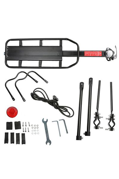 Choice Black-1Set Mountain Bike Carrier With Reflective Plate Riding Equipment Quick Disassembly Aluminum A