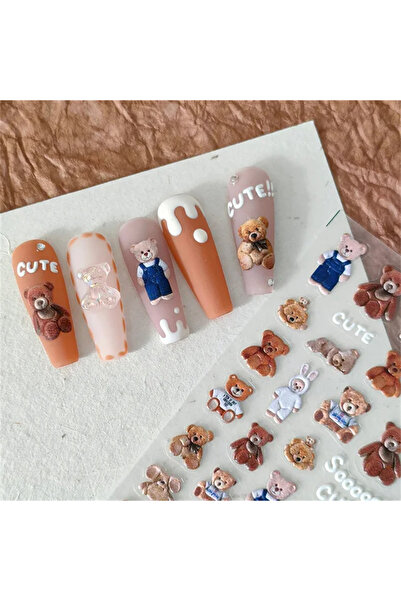 Choice 1 قطعة TS-2000 ملصقات أظافر منقوشة ثلاثية الأبعاد عالية الجودة على شكل...