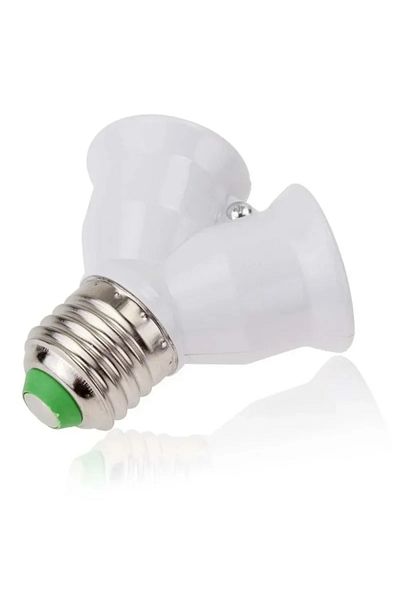 Choice Light Lamp Bulb Socket Creative E27 To 2-e27 Lamp Holder Extender Splitter Converter Plug High Qu...