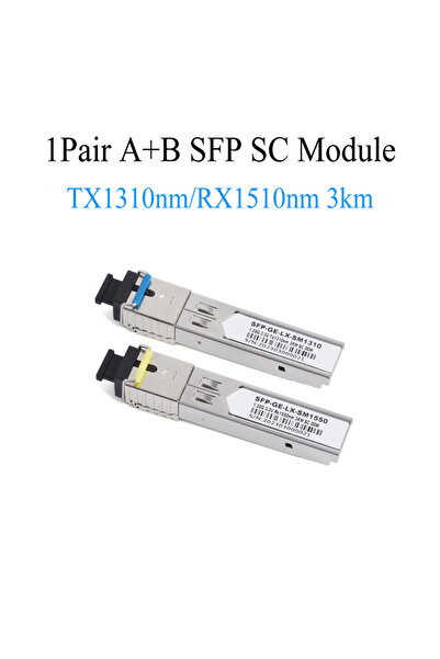Choice3 وحدة ألياف جيجابت SFP بطول 3 كيلومترات، زوج واحد، 1000 متر SC، 1.25 ج...