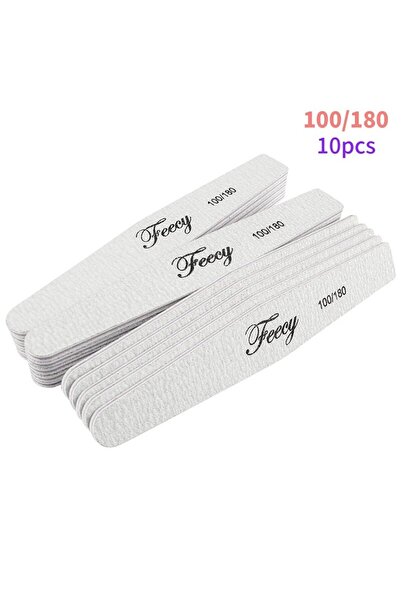 Choice NF03-100180-10PCS 10 قطع/مجموعة مبرد أظافر مزدوج الجوانب بحبيبات 80/10...