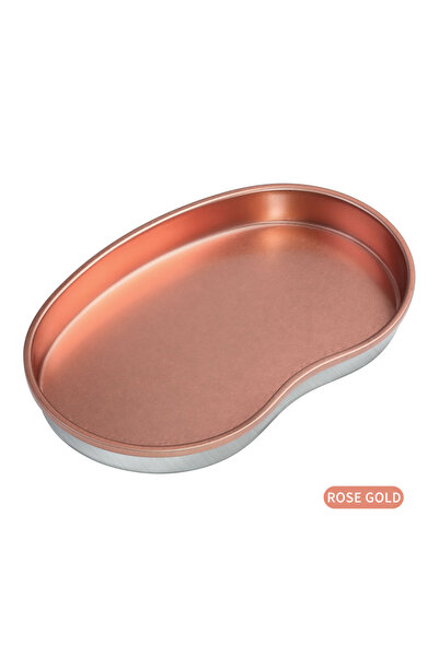 Choice1 Gold 1Pcs Pink Stainless Steel Cosmetic Storage Tray Nail Art Equipme...