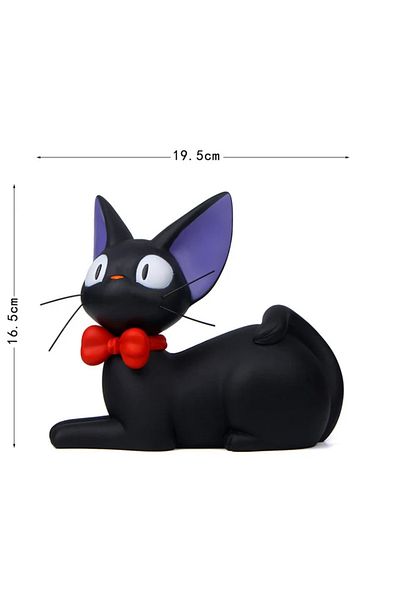 Choice Lying down Cute Black Cat Hand-cranked Money Box with Glucose-gum Storage for Decoration Creative Bl
