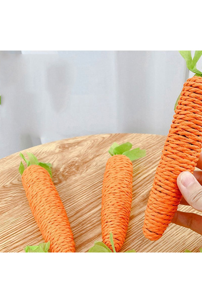 Choice لعبة قطط برتقالية كبيرة، عصا دغدغة جزر مسموعة، عصا قطط عالية ومملة، عص...