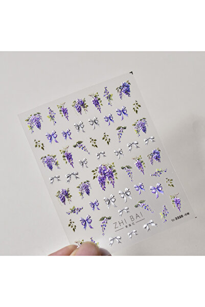 NAILFYOU 1 قطعة to3326 1 قطعة 5D ملصقات أظافر رائعة على شكل زهرة الوستارية كا...