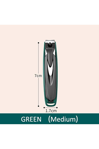 Choice3 مقص أظافر أخضر متوسط ملون مضاد للتناثر، مقص أظافر بتصميم قابل للفصل، ...