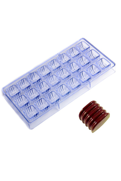 Choice قالب شوكولاتة بلاستيكي على شكل قلب وردة إبداعية، متوفر بـ 24 نمطًا، من...