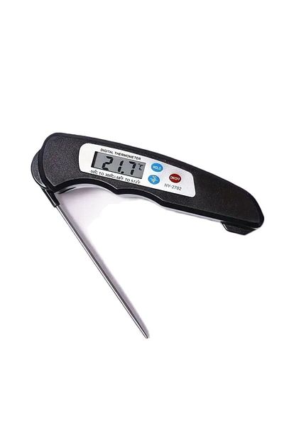 Choice White 1pc Thermometer Folding Dustproof Probe Barbecue Milk Kitchen Baking Food Oil Temperature Barb