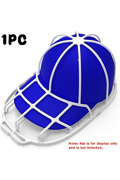 Choice حامل قفص تنظيف القبعات، قطعة واحدة بيضاء، 3 قطع، لغسالة قبعات البيسبول، إطار حامل قفص تنظيف القبعات للغسالة، مضاد للتشوه