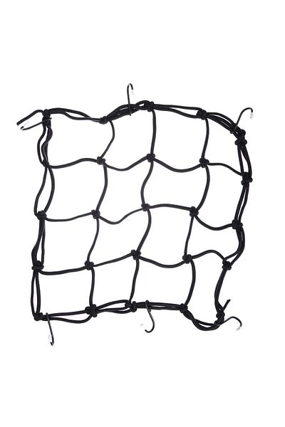 Choice Black 1pc Motorcycle Luggage Net Bike 6 Hooks Hold Down Fuel Tank Luggage Mesh Web Bungee Black Moto