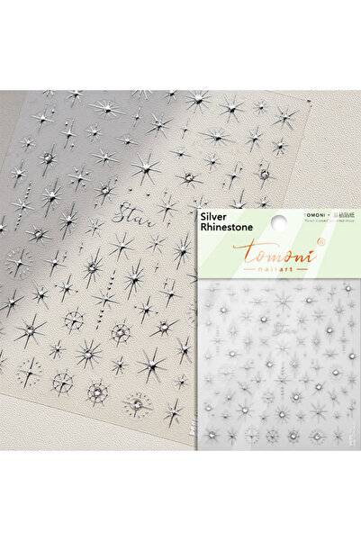 NAILFYOU TO3894S طلاء أظافر ذهبي وفضي بضوء النجوم وردي لامع ملون بنجوم برونزي...