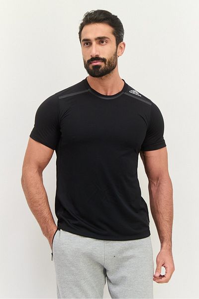adidas Men Sportswear Fit Training T Shirt, Black