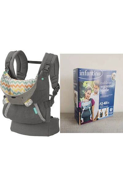 Choice OneSize Gray with box2 Newborn to Toddler Baby Carrier Ergonomic Infant Carrier with Hip Seat Lumbar