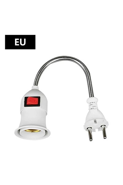 Choice EU Direct plug swivel lamp head lamp mouth E27 large screw lamp holder type universal hose with swi